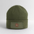 Stay Committed Patch Beanie - olive
