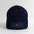 Stay Committed Patch Beanie - navy