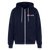 Unisex Comfy Premium Full Zip Hoodie - navy