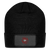Stay Committed Patch Beanie - black
