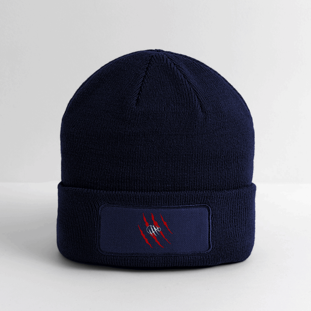 Stay Committed Patch Beanie - navy