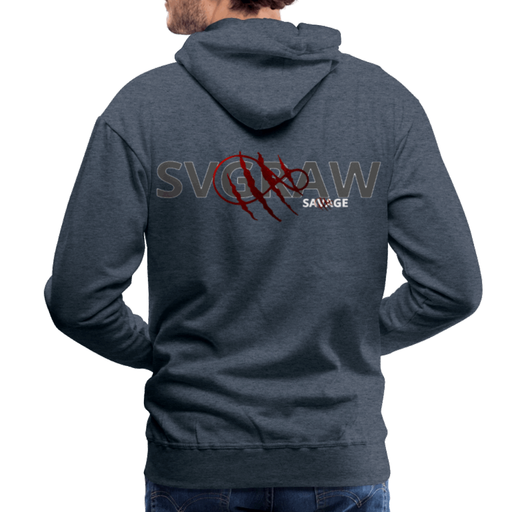 Men's Premium Hoodie - heather denim