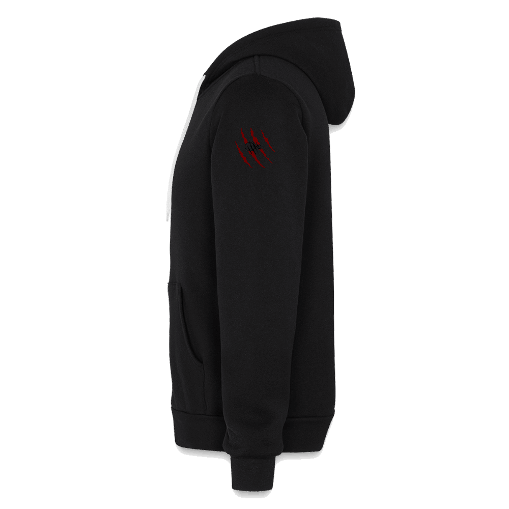 Unisex Comfy Premium Full Zip Hoodie - black