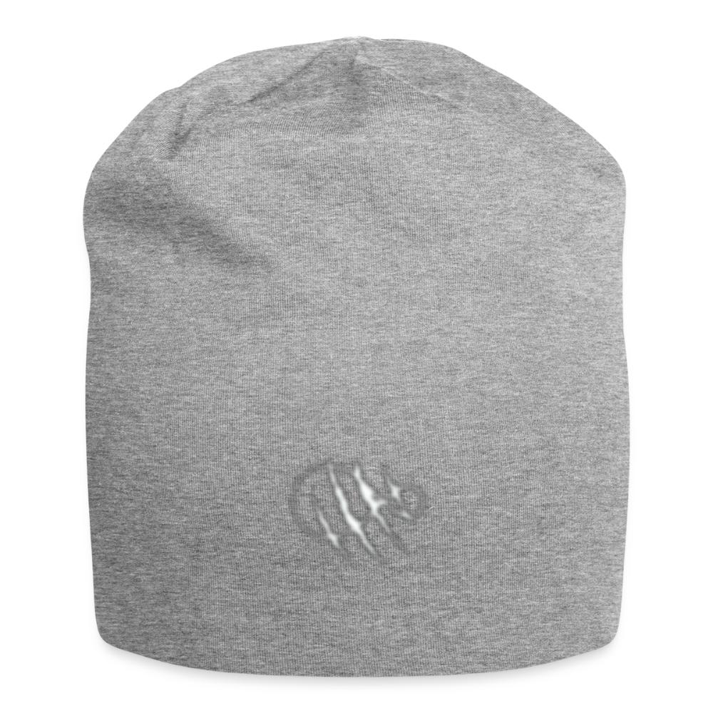STS Jersey Beanie - Unisex Midweight 5 oz Beanie with 63% Polyester 32% Cotton 5% Spandex for Indoor & Outdoor Use - heather gray
