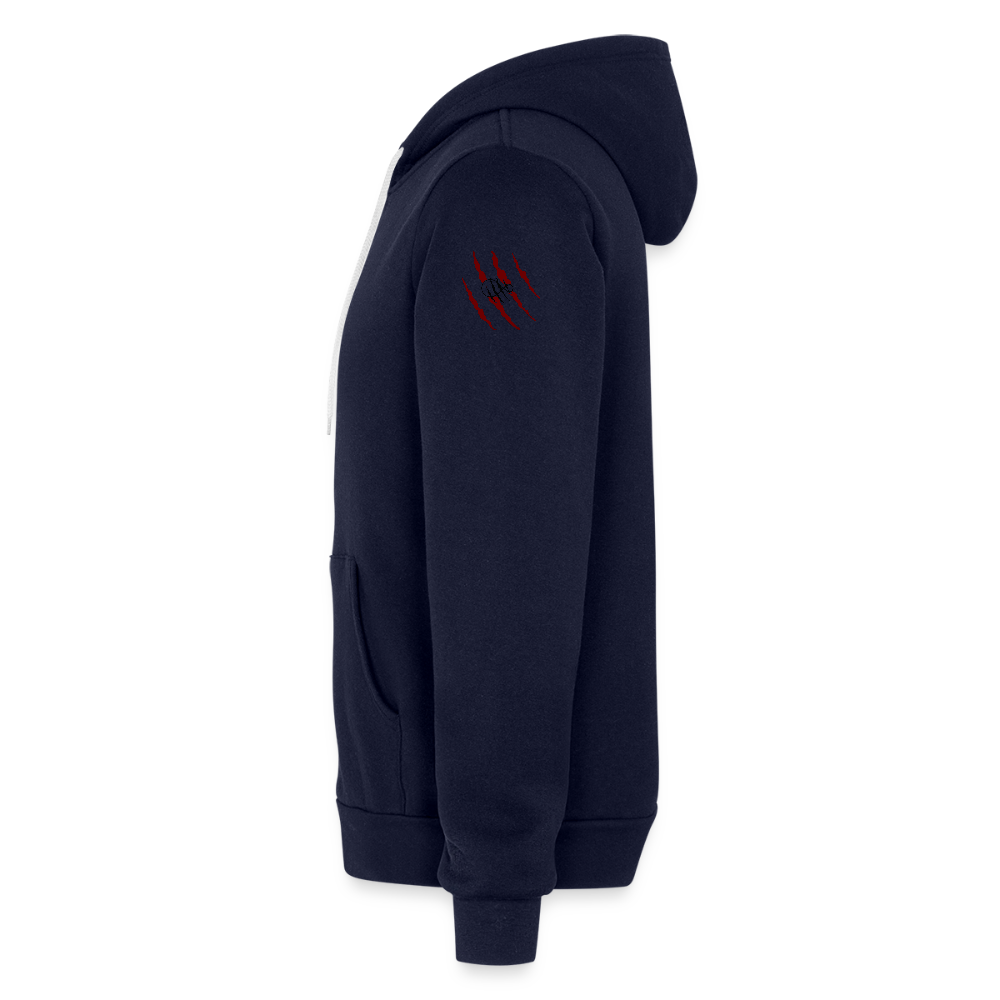 Unisex Comfy Premium Full Zip Hoodie - navy