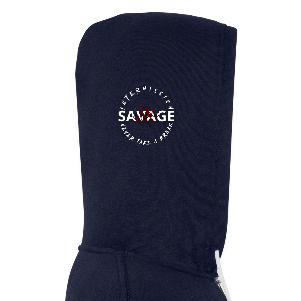 Unisex Comfy Premium Full Zip Hoodie - navy