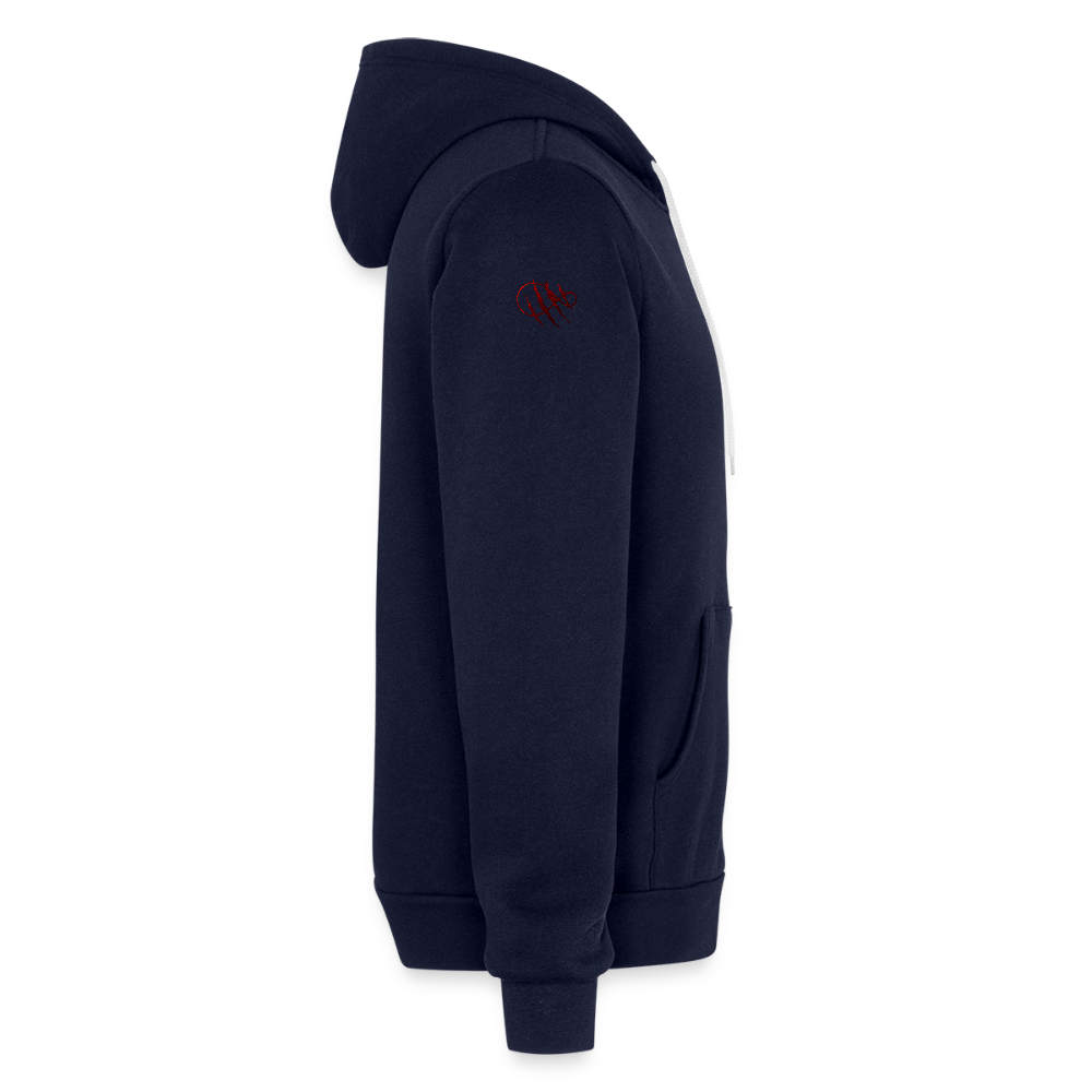 Unisex Comfy Premium Full Zip Hoodie - navy