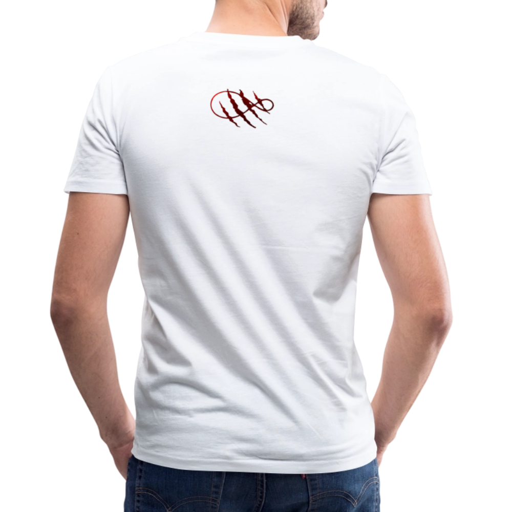 Tri-Back V-Neck T-Shirt - white