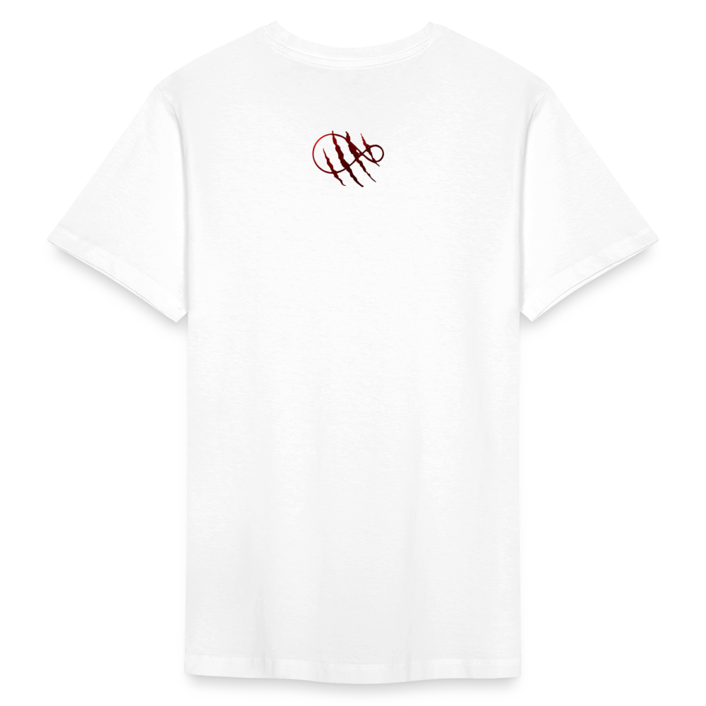 Tri-Back V-Neck T-Shirt - white
