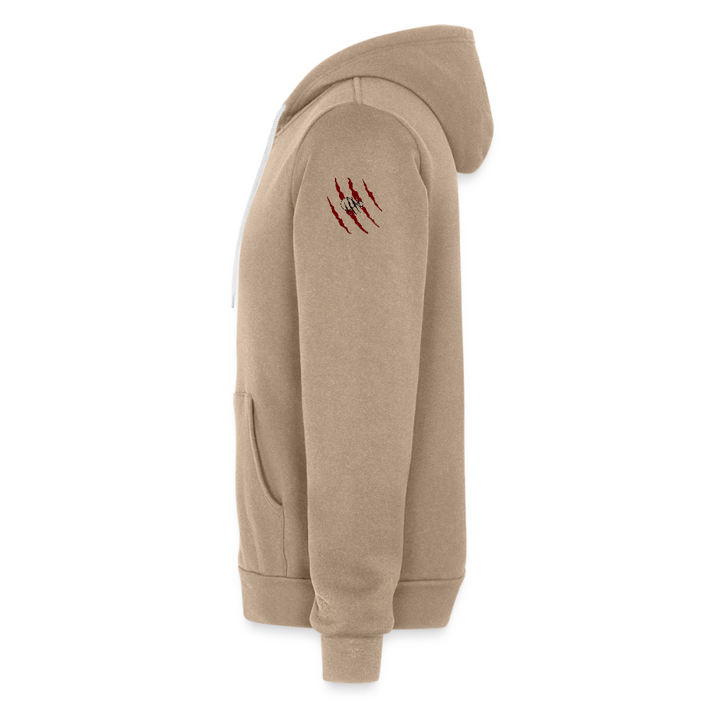 Unisex Comfy Premium Full Zip Hoodie - tan