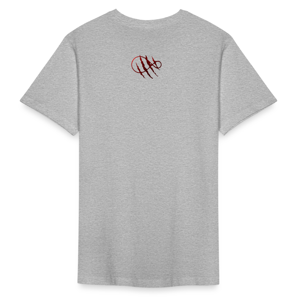 Tri-Back V-Neck T-Shirt - heather gray