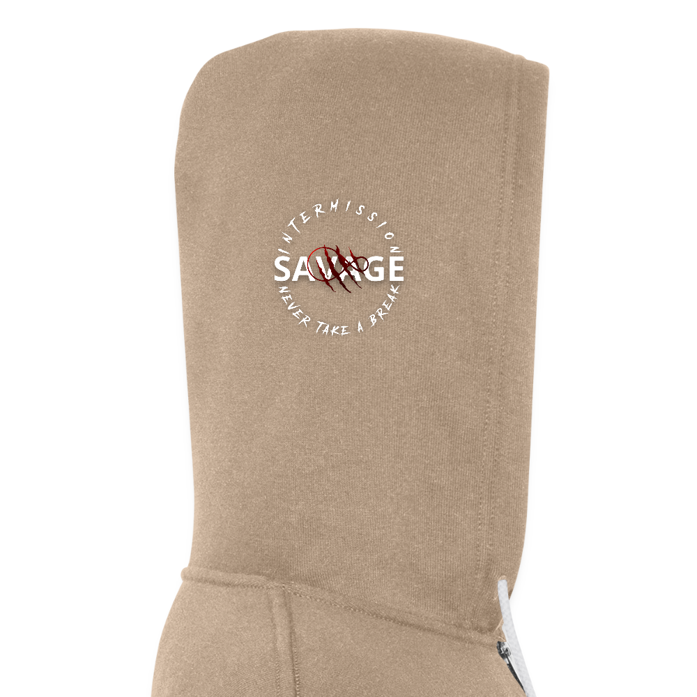 Unisex Comfy Premium Full Zip Hoodie - tan