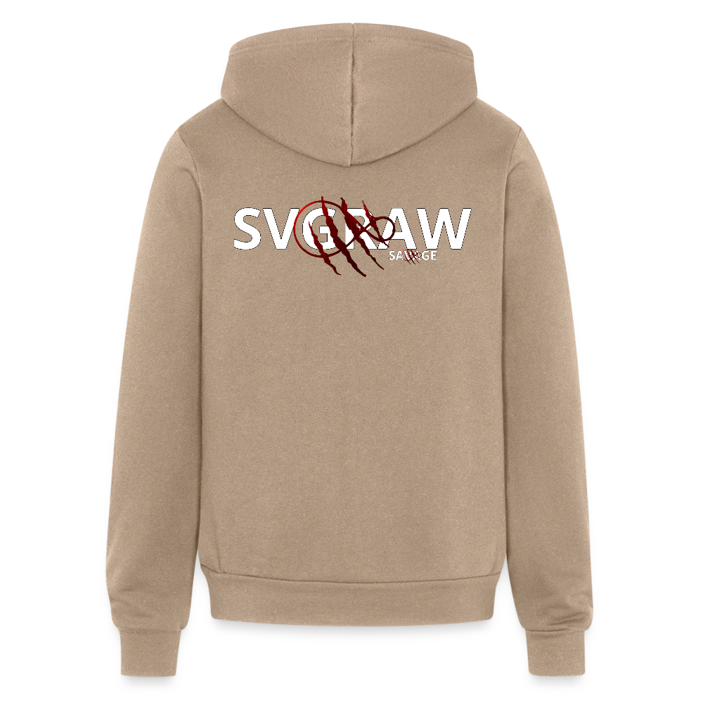 Unisex Comfy Premium Full Zip Hoodie - tan