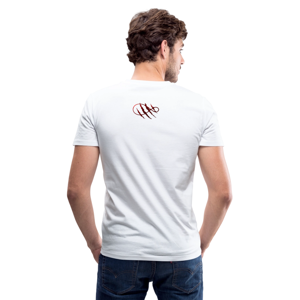 Tri-Back V-Neck T-Shirt - white