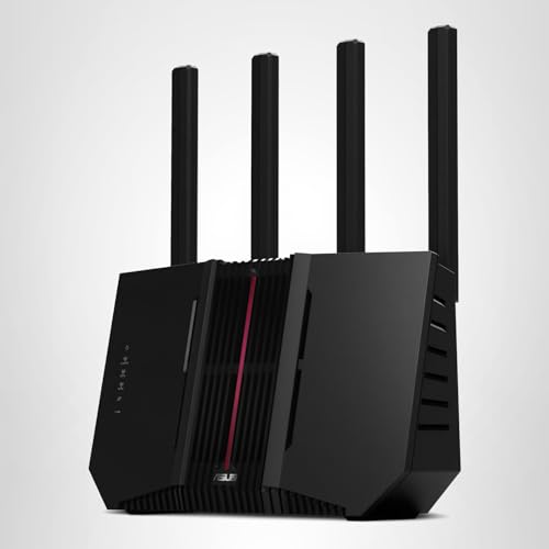 ASUS RT-BE92U BE9700 Tri-Band WiFi 7 Router, Supports New 320MHz Bandwidth & 4096-QAM, MLO, AI WAN Detection, AiMesh Support, Subscription-Free Network Security & Comprehensive VPN Features