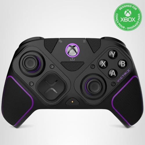 PDP Victrix Pro BFG Wireless Gaming Controller for Xbox Series X|S, Xbox One, Windows 10/11, Modular Gamepad, Dolby Atmos Audio, Remappable Buttons, Customizable Triggers/Paddles/D-Pad, PC App, Black