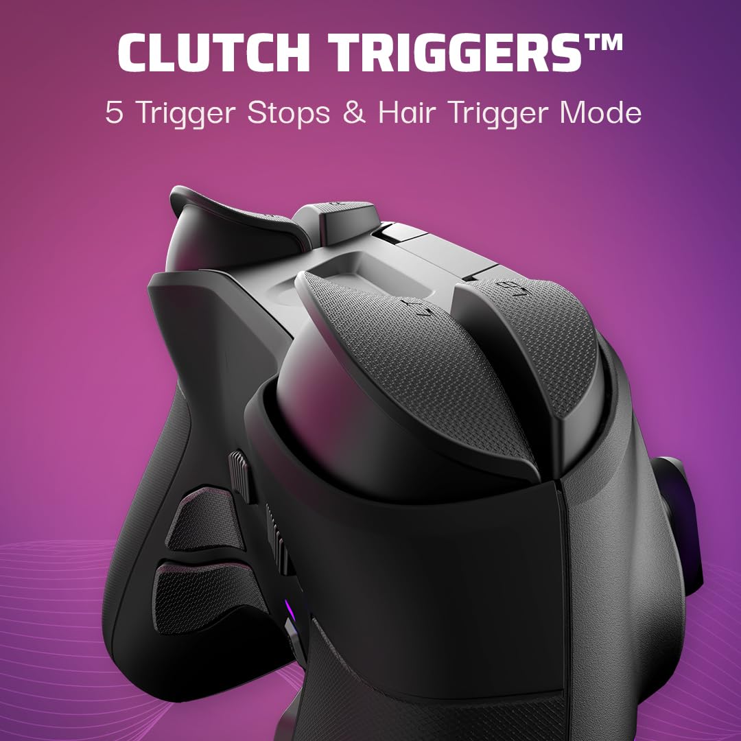 PDP Victrix Pro BFG Wireless Gaming Controller for Xbox Series X|S, Xbox One, Windows 10/11, Modular Gamepad, Dolby Atmos Audio, Remappable Buttons, Customizable Triggers/Paddles/D-Pad, PC App, Black