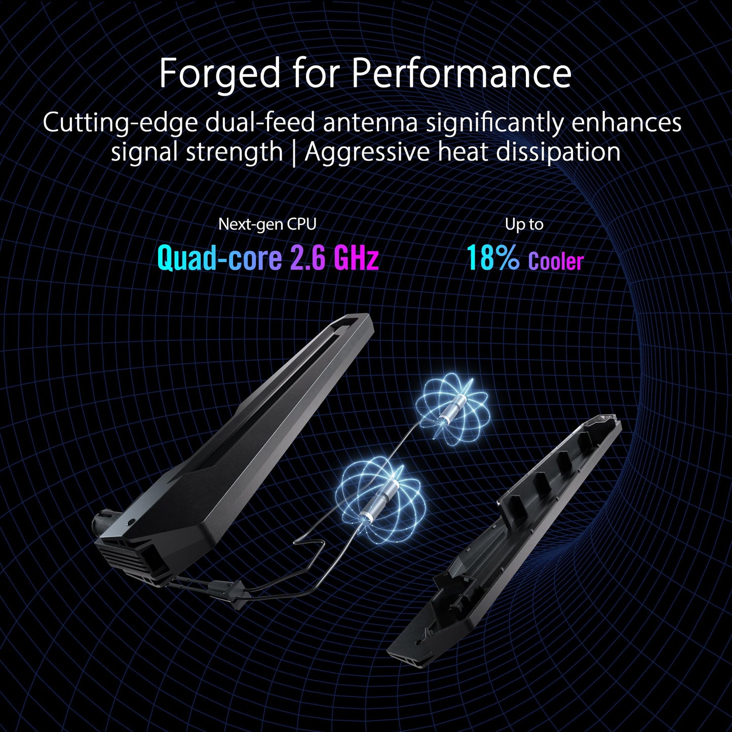 ASUS ROG Rapture GT-BE98 PRO First Quad-Band WiFi 7 Gaming Router supports 320MHz, Dual 10G Port, Triple-level Game Acceleration, Mobile Game Mode, Subscription-Free Security, AiMesh, and VPN features